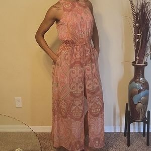 New York and Company Brand New Abstract print floor length dress